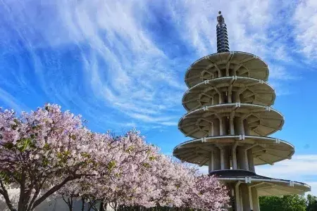 The Peace Pagoda in Japantown